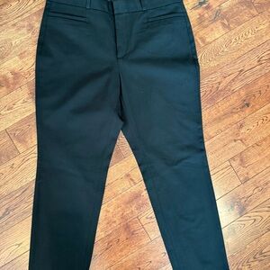 Banana Republic Black womens sloan curvy fit Pants size 12 slim ankle trouser